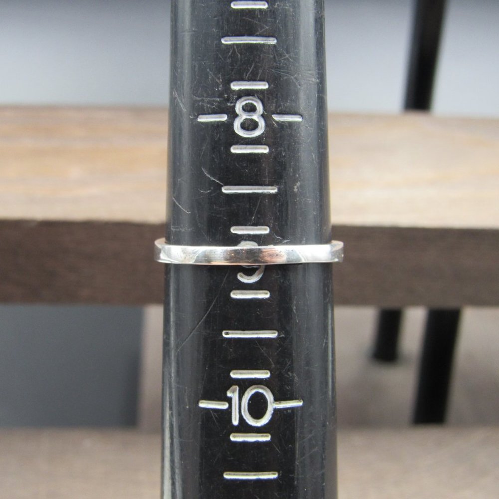 Size 9 Sterling Silver Braided Cross Knot Band Ring Vintage - Picture 5 of 7